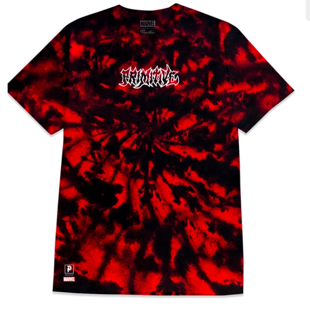 PRIMITIVE X MARVEL Deadpool Size Small . Red